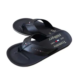 Dép Xỏ Ngón Nam Tommy Hilfiger Logo Flip-Flops Màu Đen Size 44