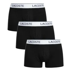 Set 3 Quần Lót Nam Lacoste 3 Pack Cotton Stretch Trunks 5H9002-00 031 Màu Đen Size L