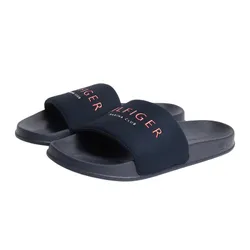 Dép Nam Tommy Hilfiger Logo Pool Slides FM0FM05898DW5 Màu Xanh Navy Size 39