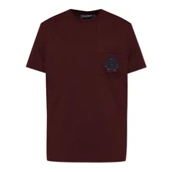 Áo Phông Nam Dolce & Gabbana D&G G8RA2Z G7PZE M5039 Tshirt Màu Đỏ Burgundy Size 48
