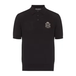 Áo Polo Nam Dolce & Gabbana Polo Shirt DG GXZ02Z JBCIU N0000 Màu Đen Size 48