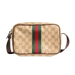 Túi Đeo Vai Gucci GG Mini Bag With Web 876391-FAF9S-9646 Màu Beige