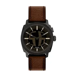 Đồng Hồ Nam Fossil&nbsp;Machine Big Tic 41mm Brown Leather Watch FS6165 Màu Nâu
