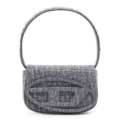 Túi Đeo Vai Nữ Diesel 1DR Shoulder Bag Leather X08396P5142 Màu Xám
