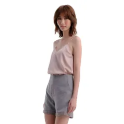 Quần Short Nữ F2 Fashion & Freedom QS63-CR-S-0322 Màu Kẻ Caro Size S