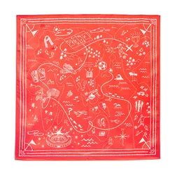 Khăn Adidas Pin & Scarf KR3678 Black Màu Đỏ/Trắng