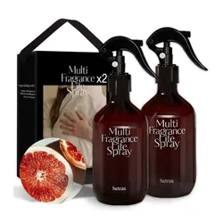 Set Xịt Thơm Đa Năng Hetras Multi Fragrance Life Spray Grapefruit (300ml x 2)