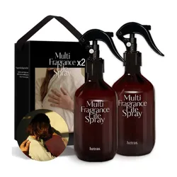 Set Xịt Thơm Đa Năng Hetras Multi Fragrance Life Spray Hug Soap (300ml x 2)
