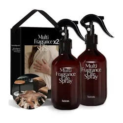 Set Xịt Thơm Đa Năng Hetras Multi Fragrance Life Spray Hotel Wood (300ml x 2)