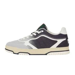 Giày Sneaker Nam Gucci Re-Web GG Denim & Leather Trim In Blue 838922 FAEV3 4053 Màu Xám Đậm Size 7
