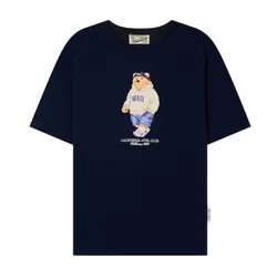 Áo Phông WHOAU Steve Photo WHRPG2421U Tshirt Màu Xanh Navy