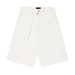 Quần Short Nữ WHOAU Bermuda Denim WHTJG2443F-64CREAM Màu Trắng Kem