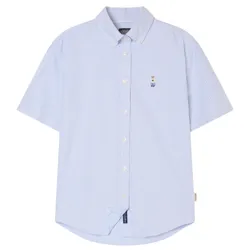 Áo Sơ Mi Nữ WHOAU Steve Oxford Shirts Slim Fit WHYWG2552F-LightBlue Màu Xanh Nhạt