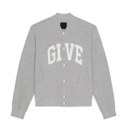 Áo Khoác Nam Givenchy BM017J3YMW 055 Màu Xám Nhạt Size S
