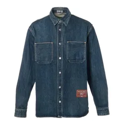 Áo Khoác Jean Nam Dior Denim Jacket 113D585BY513 Màu Xanh Denim Size 38