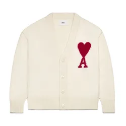 Áo Cardigan Nam Ami Paris BFUKC006 018 Màu Be Size S