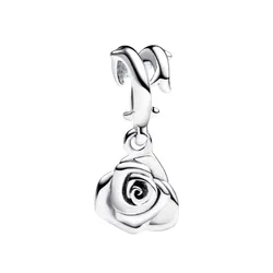 Hạt Vòng Charm Pandora Rose In Bloom Dangle Charm 793213C00 Màu Bạc