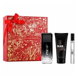 Set Nước Hoa + Sữa Tắm Cho Nam Carolina Herrera 212 VIP Black EDP (100ml + Mini 10ml + Shower Gel 100ml)