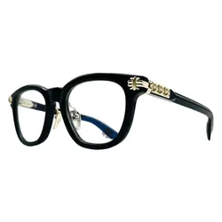 Gọng Kính Chrome Hearts&nbsp;Smoke Show Black 18K Gold Plated Màu Đen