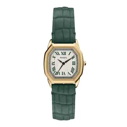 Đồng Hồ Nữ Fossil Harlow 27mm Three-Hand Green Croco Leather Watch ES5427 Màu Xanh Lá