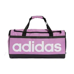 Túi Trống Adidas Linear Essentials Medium Duffel Bag IZ1898 Preloved Purple/ White Màu Tím