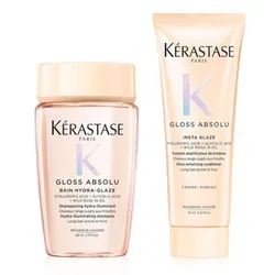 Combo Dầu Gội + Dầu Xả Kérastase Gloss Absolu Bain Hydra-Glaze Shampoo 80ml + Insta Glaze Conditioner 75ml