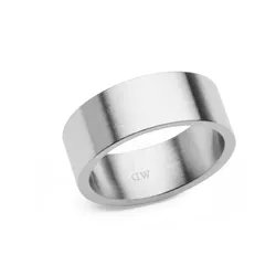 Nhẫn Daniel Wellington Line Ring Brushed Silver 8mm DW00401780 Màu Bạc Size 64