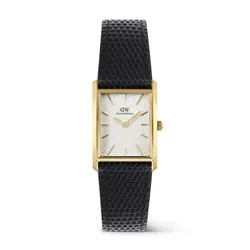 Đồng Hồ Daniel Wellington Bound Black Lizard Guilloché Gold Watch DW00100899 Màu Đen - Vàng