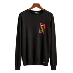 Áo Len Nam Fendi Love 172405UMA Màu Đen Size 46