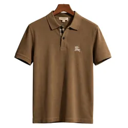 Áo Polo Nam Burberry NGỰA121481UPL Màu Nâu Nhạt Size XS