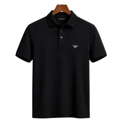 Áo Polo Nam Emporio Armani Black Polo With Chest Logo 211804-3R461-00020 Màu Đen Size XL