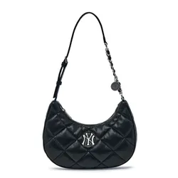 Túi Đeo Vai Nữ MLB Basic Quilted PU Hobo Bag NY Yankees 3ABQBQ16N-50BKS Màu Đen