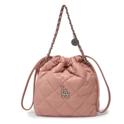 Túi Đeo Chéo Nữ MLB Basic Quilted PU Mini Bucket Crossbody Bag LA Dodgers 3ACRBQ16N-07PKL Màu Hồng
