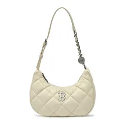 Túi Đeo Vai Nữ MLB Basic Quilted PU Hobo Bag Boston Red Sox 3ABQBQ16N-43CRS Màu Trắng