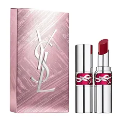 Set Son Dưỡng Yves Saint Laurent YSL Rouge Volupte Candy Glaze 17 Strawberry Cloud Màu Đỏ Hồng