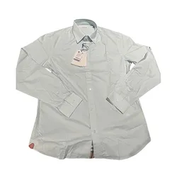 Áo Sơ Mi Nam Burberry Cotton Shirt Màu Xanh Nhạt Size M