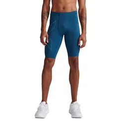 Quần Ngắn Thể Thao 2XU Mens Light Speed Compression Shorts MA5331b-MAJ/MRF Màu Xanh Blue Size S