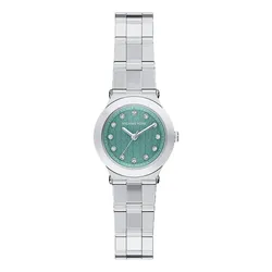 Đồng Hồ Nữ Michael Kors MK7569 Petite Billie Silver-Tone Watch Màu Bạc Xanh