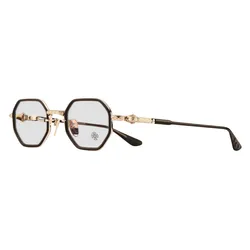 Gọng Kính Unisex Chrome Hearts Tatters Classic Brown - Gold Plated Màu Nâu
