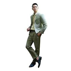 Quần Dài Nam F2 Fashion & Freedom Linen DN10-XR-29-0520 Màu Xanh Rêu Size 29