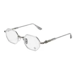 Gọng Kính Unisex Chrome Hearts Tatters Crystal Graphite Glasses Màu Bạc