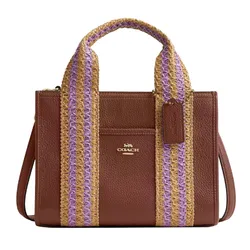 Túi Tote Nữ Coach Smith Tote Bag 24- Redwood Multi Màu Nâu