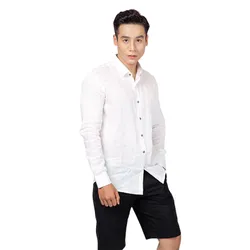 Áo Sơ Mi Nam F2 Fashion & Freedom Linen SMM135-TK-XXL-0619 Màu Trắng Size XXL