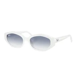 Kính Mát Unisex Rayban 0RB4473D 677219 White Clear Gradient Light Blue Màu Trắng Xanh