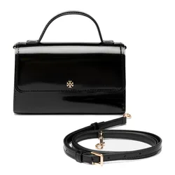 Túi Xách Tay Nữ Tory Burch Emerson Smooth Mini Top Handle Màu Đen