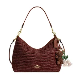 Túi Đeo Vai Nữ Coach Laurel Shoulder Bag With Charms CES23 Màu Nâu Đỏ