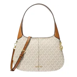 Túi Đeo Chéo Nữ Michael Kors MK 30R6G0XL1B Small Alice Shoulder Bag With Distinctive Logo Màu Trắng Nâu