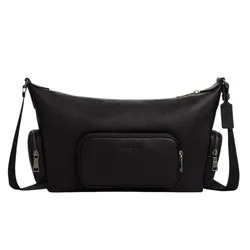 Túi Đeo Chéo Nam Coach Finn Crossbody Bag With Pockets CCG15 Màu Đen