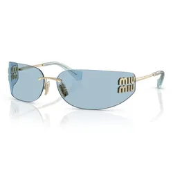 Kính Mắt Nữ Miu Miu Frameless Sunglasses Blue Silver 0MU A51S ZVN10P Màu Xanh Bạc
