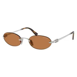 Kính Mát Nữ Miu Miu Silver Brown 0MU A54S 1BC90Q Màu Nâu Bạc